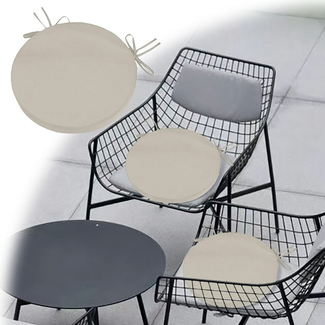 KER Round Outdoor Chair Cushion Terrace Furniture Cushion With Removable Machine Washable Light Covers Stainless Steel Multiple Specifications To Choose From