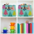 thumbnail image 7 of Coolnut 1PCS Colorful Christmas Trees Large Collapsible Storage Bins,Canvas Fabric Foldable Storage Bins with Handles Open Home Storage Bins Boxes Toy Storage Basket Home Decor, 7 of 7