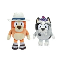 Bluey Friends - Travel Bingo with Princess Muffin Stuffed Plush Bundle