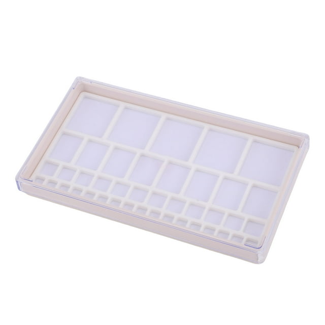 Watch Parts Storage Box, Plastic Watchmaker Organizer with Removable Compartments, Easy Clean Watch Case for Watch Screws Jewelry Electronic Components Repair Tool