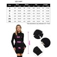 thumbnail image 4 of Long-sleeved pullover women's hooded sweatshirt coat dress ribbed hem short style double side pockets thin style, 4 of 4