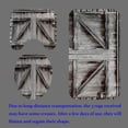 thumbnail image 4 of 4PCS/Set Vintage USA Flag Western Texas Star Shower Curtain set, Primitive Rustic Country Farmhouse Beige Wood Board Patriotic Bathroom Decor, Non-slip Bath Rugs Toilet Carpet, Berry Wreath, 4 of 7