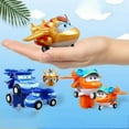 thumbnail image 2 of Figurines d'Action DMH Super Wings 2” Mini Avion Robot Transformable et Déformable Jett Dizzy Dino Modèle de Transformation Jouets Cadeaux pour Enfants, 2 of 7