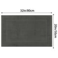 thumbnail image 6 of Unique Bargains Towel Cotton Banded Bath Mat Reversible Bath Rug Absorbent Grey 20" x 32", 6 of 6