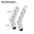 thumbnail image 5 of Fotbe Retro Rooster print Women's Men's Novelty Crew Socks Cotton Socks Knee High Socks for Walking,Running,Nurses,Pregnancy, 5 of 9