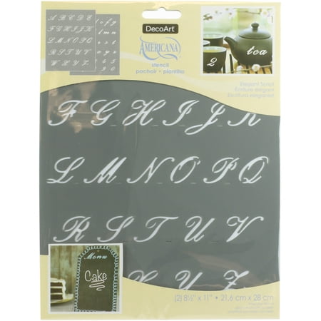 - Americana Alphabet Stencils 8.5
