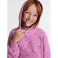 thumbnail image 4 of Wonder Nation Girls' Pullover Fleece Hoodie with Long Sleeves, Sizes 4-18 & Plus, 4 of 8