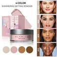thumbnail image 2 of BEUKING White Loose Setting Powder, Shimmer Finishing Powder Oil Control for Long Lasting Makeup, Lightweight Powder Waterproof Sweatproof Makes Skin Downy, for All Skin Tones, 01, 2 of 12