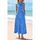 thumbnail image 3 of Vestido PRETTYGARDEN sin mangas con cuello en V para invitados de boda, azul XL, 3 of 6