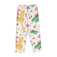 thumbnail image 4 of Disketp Cute Baby Dinosaurs Print Women'S Comfy Pajama Pants Casual Drawstring Palazzo Lounge Wide Leg Pants, 4 of 9