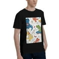 thumbnail image 2 of Bingfone Dinosaur Men'S Loose Fit Short-Sleeve Pocket T-Shirt, 2 of 7