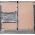 thumbnail image 7 of MyGift Wall-Mounted Gray Wood Chalkboard/Cork Board Sign with Shelf, Mail Basket, and 5 Key Hooks, 7 of 7