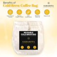 SARASOTA COFFEE Cold Brew Filter Bag, Reusable Cold Brew Filter for