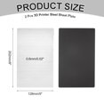 thumbnail image 2 of Uxcell 2PCS Resin 3D Printer Flex Building Plate, Spring Steel Flexible Plate and Magnetic Base Platform 202x128mm, 2 of 5