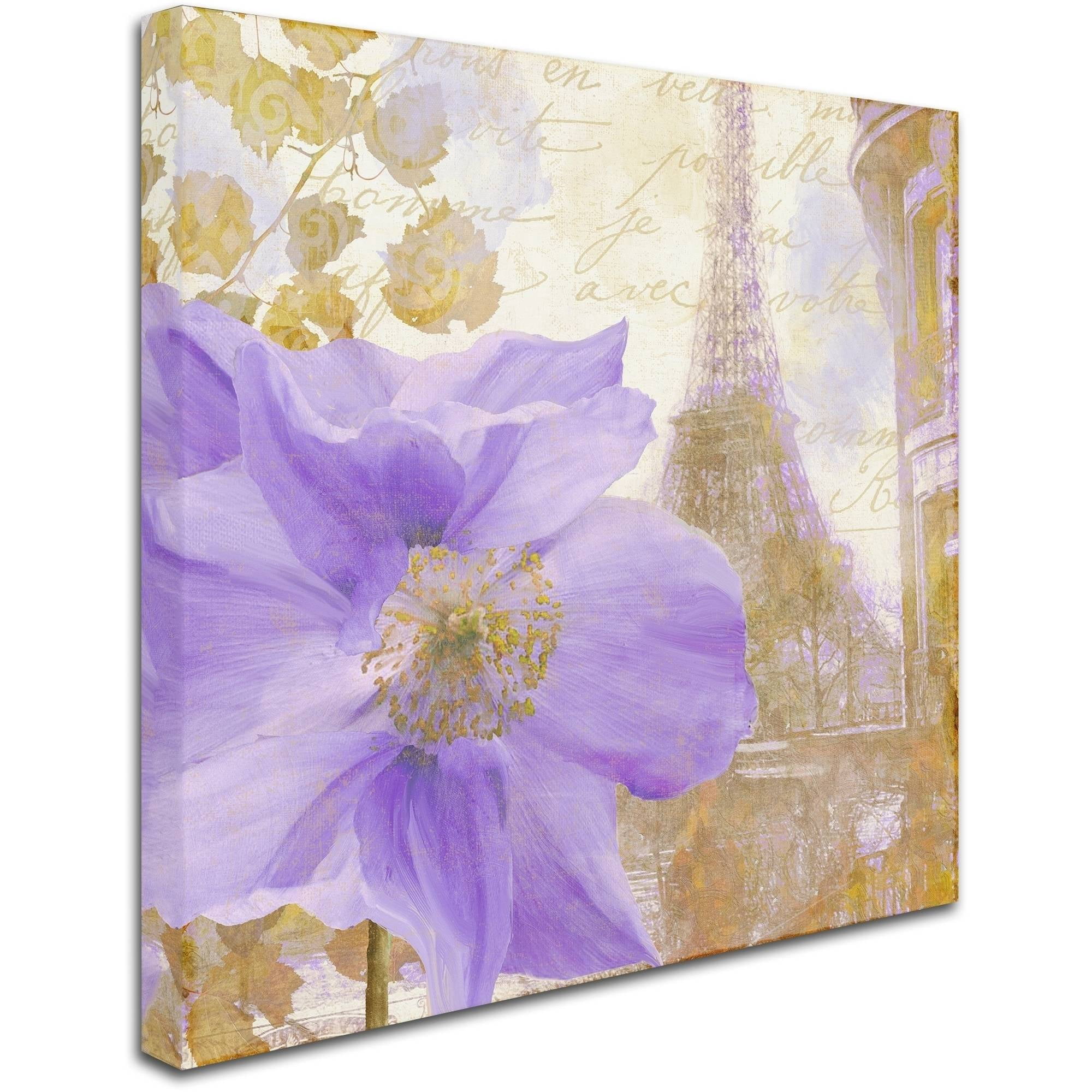 Trademark Fine Art "Purple Paris II" Canvas Art by Color Bakery