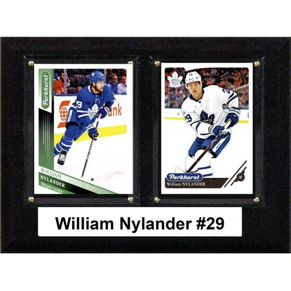 C&I Collectables 68WNYLANDER 6 x 8 in. NHL William Nylander Toronto Maple Leafs Two Card Plaque