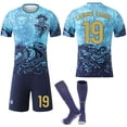 thumbnail image 1 of 2025-2026 Barcelona Dragon Pattern Special Edition Football Shirt Kids Adult No.19 Yamal, 1 of 2