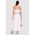 thumbnail image 3 of Women's Smocked Cutout Strapless Tiered Maxi Dress, 3 of 3