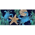 thumbnail image 3 of Evergreen Indoor Outdoor Doormat Bundle Set of 5 - Frame and 4 Welcome Coastal Inserts Flamingos Seashells Flipflops Beach, 3 of 7