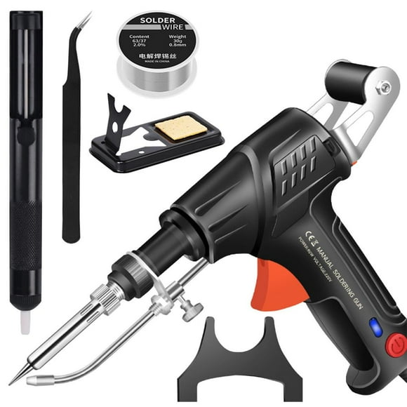 Feltree New Handheld Soldering Guns 110V with Light Multifunctional Semi-automatic Soldering Guns 60W Soldering Iron Soldering
