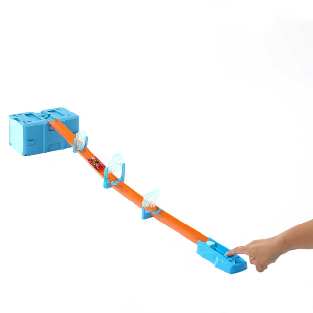 Set de Pistas Hot Wheels Track Builder Ice Crash +10 unidades
