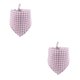 thumbnail image 1 of Methold Bufanda de baba de tela escocesa Toalla de mascota triangular reutilizable de algodón de 4 estaciones Violeta 2piezas Methold CBP281043, 1 of 6