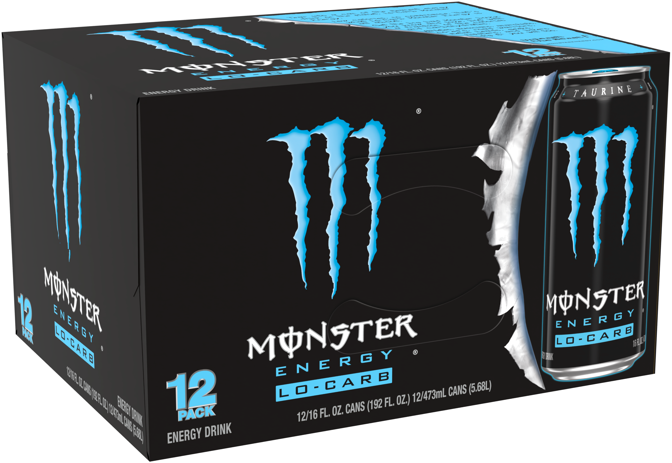 Buy Monster Energy Lo Carb Energy Drink 16 Fl Oz 12 Pack Online At 