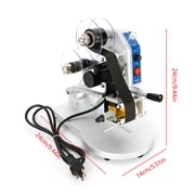 Fichiouy Manual Hot Foil Stamping Machine 1-3 Row Ribbon Coding Batch Date Code Printer