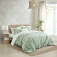 thumbnail image 6 of Nanshing 3 Piece Sage Green Comforter Set, King Size Solid Microfiber Print Bedding Set,All Season Leaves Bedding, 6 of 8