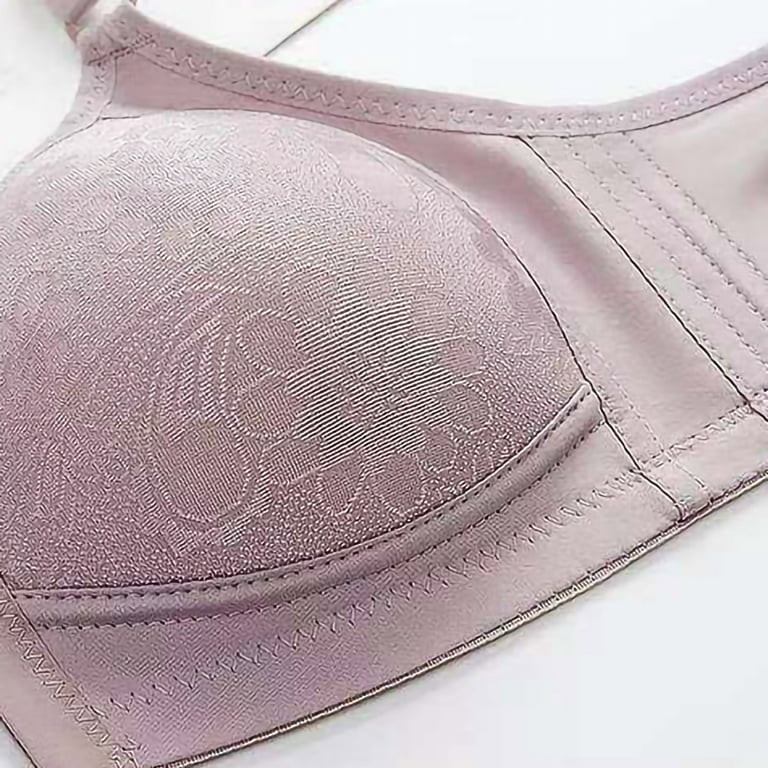 Bras Woman's Solid Color Comfortable Hollow Out Perspective Bra Underwear  No Rims 