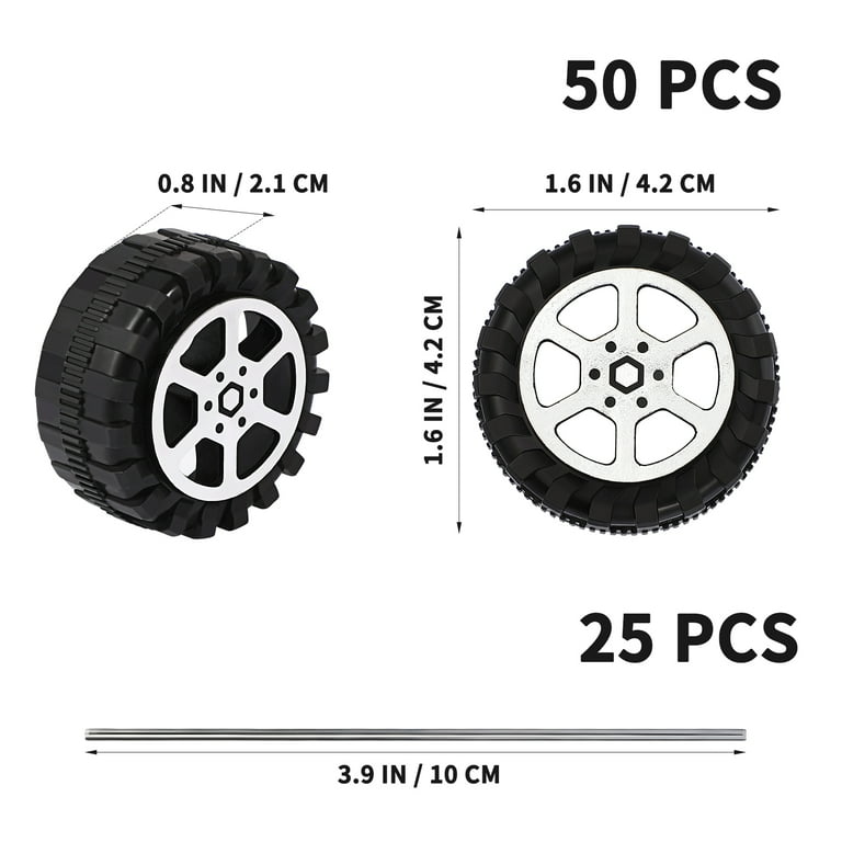 Toy wheels sales and axles