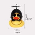 thumbnail image 2 of TINKER Rubber Duck Toy Car Ornaments Yellow Duck Car Dashboard Decorations with Propeller Helmet, 2 of 7