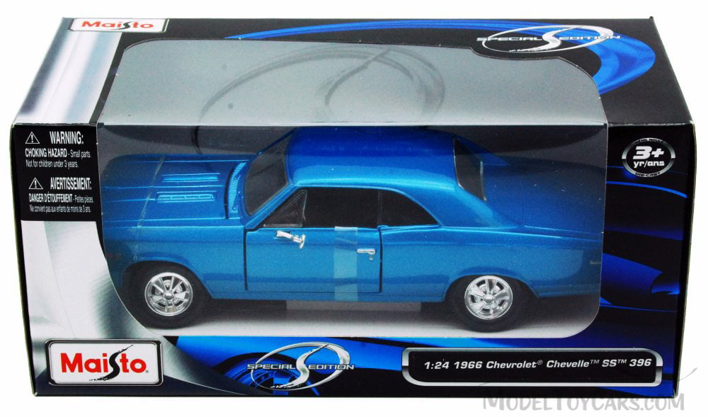 1966 Chevrolet Chevelle SS 396 Blue 1/24 Diecast Model Car by Maisto 90159319603