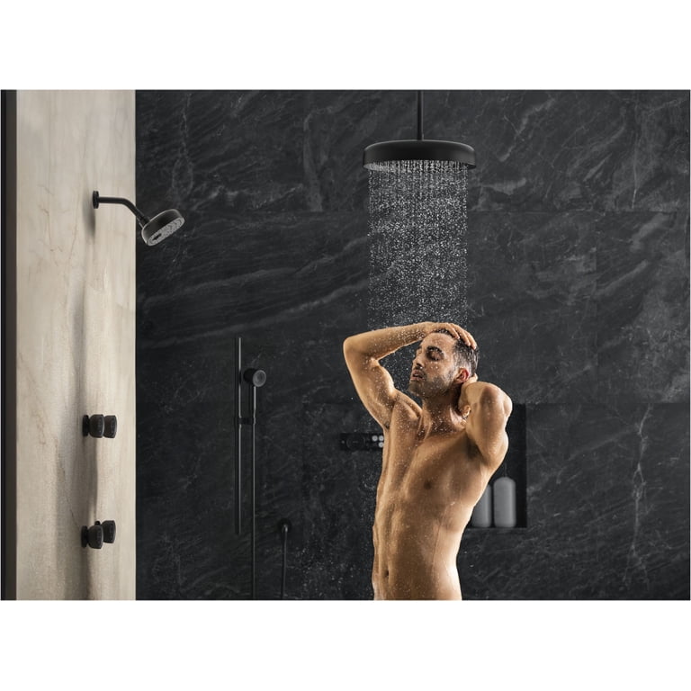 Kohler Statement Rainhead Showerhead – 10" Round Polished Chrome – Katalyst Drenching Spray, MasterClean Anti-Buildup