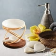 thumbnail image 2 of HINTRMENT Tealight Holder Aromatherapy Essential Oil Diffuser Golden 1Set, 2 of 8
