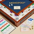 thumbnail image 3 of Monopoly Legacy Edition by WS Game Company — Deluxe Cherry Wood Cabinet with Vegan Leather Rolling Area — Premium Collector’s Board Game featuring Two Storage Drawers, Gold-Toned Tokens, Wood Houses, 3 of 9