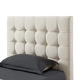 thumbnail image 6 of Inspired Home Saverio Linen Platform Bedframe Twin Size Tufted, Beige, 6 of 8