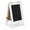 White, variant on Gray 15 Inch Mini Tabletop Wooden A-frame Double-sided Slate Chalkboard Sign Easel