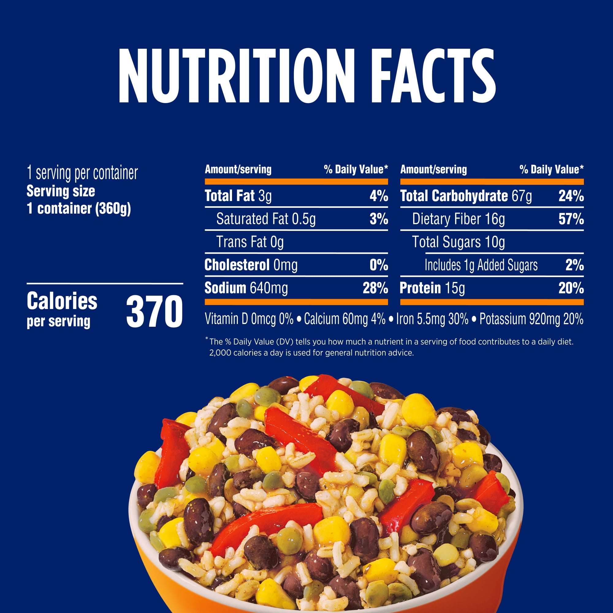 Birds Eye Protein Southwest Style, 15g of Protein, Frozen Side, 12.7 oz.