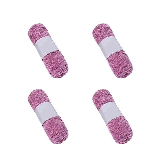 Suministros para tejer Bewildely mezcla poliéster tamaño compacto DIY hogar interior costura ganchillo Rosa oscuro