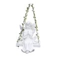thumbnail image 2 of Figura colgante de resina para jardín, adorno para exteriores, artesanía de hadas, dibujo animado, columpio decorativo para césped, escultura para Blanco, 2 of 9