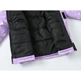 thumbnail image 3 of Wancir Girl's Winter Jacket Long Puffer Coat Fleece Outerwear Jacket with Hood Water Resistant, 3 of 7