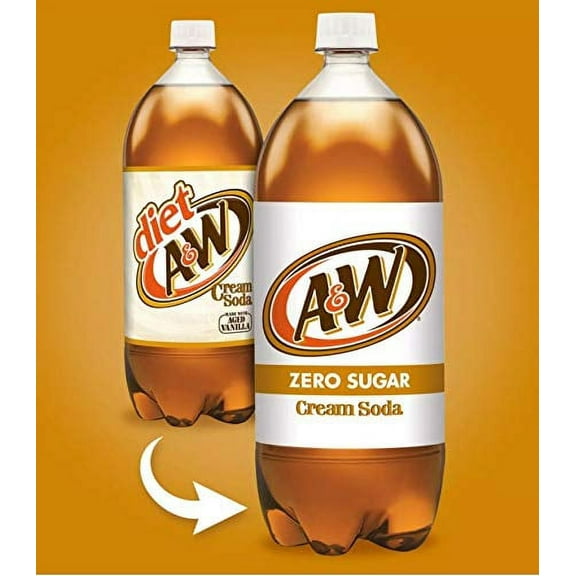 4 Pack Diet A&W Cream Soda - 2 Liters