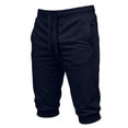 thumbnail image 5 of qolati Mens 3/4 Jogger Capri Pants Elastic Waist Below Knee Sweat Shorts Slim Fit Lightweight Drawstring Workout Gym Running Sweatpants with Pockets S-3XL, 5 of 9