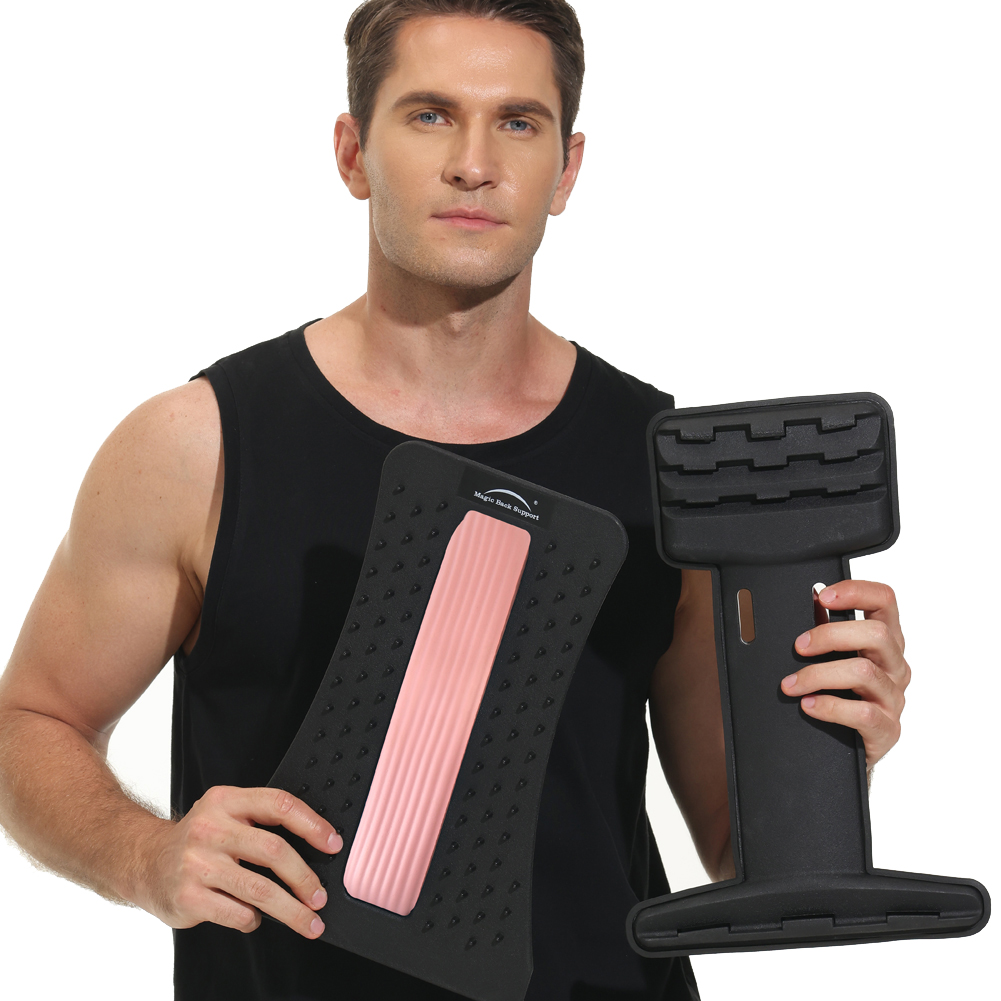Back Stretching Device,Spine Board Back Cracker,Back Massager for Bed