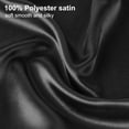 thumbnail image 5 of PiccoCasa Satin Body Pillowcases 2 Pcs Soft with Zipper Closure Black 20"x48", 5 of 7