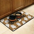 thumbnail image 3 of Horror Pumpkin Ghost Dog Food Mats for Floors Happy Halloween Absobing Durable 17x30 Inch Cat Food Mat Pet Feeding Mat Dog Water Bowl Mat for Messy Drinker, 3 of 7