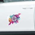 thumbnail image 7 of 7 Styles Compass Car Stickers Mountain Compass Automotive Decals Colorful Compass Bumper Decals Reflective Waterproof Decals for Vehicles Trucks Windows Decoration, 7 of 7