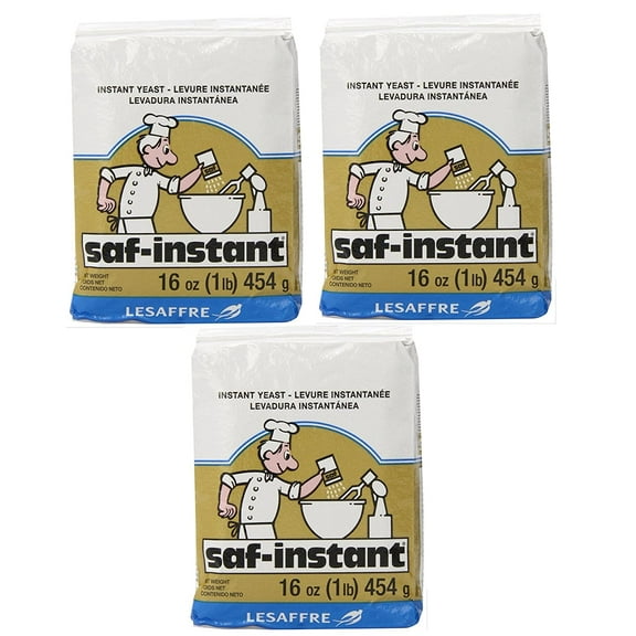 LeSaffre Saf-Instant Yeast Gold, 16 oz (Pack of 3)