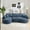 Blue, variant on 124" Oversized Boneless Couches for Living Room, Sectional Curved Sofa with 7 Pillows, L-Shape Boneless Couch with Deep Seat, High-Density Memory Foam, No Assembly Required, Chenille (Grey)